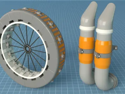 Industrial Kitbash - 10 - 100 pieces 3D model