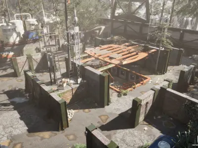 Abandoned Facility MODULAR - UNITY --HDRP-URP-- Low-poly 3D model