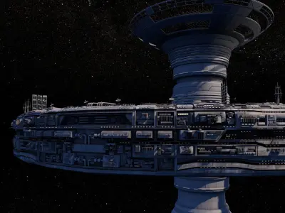 Space Station Ramjet 3D model