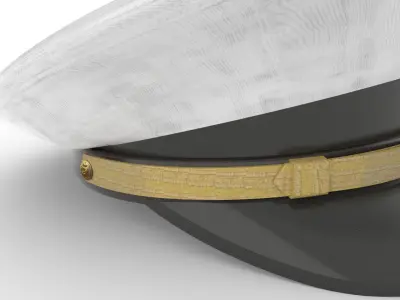 Navy Petty Officer Cap Hat Man 3D model