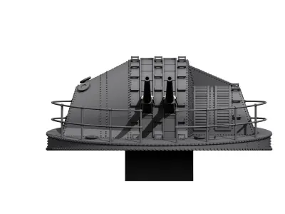 Anti aircraft guns type 89 40 calibre 3D print model