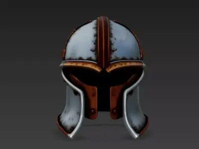 knight helmet Free 3D print model