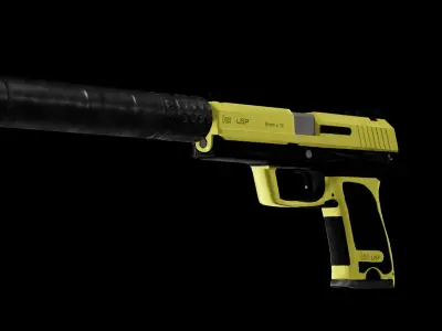 Pistol  USP Silenced Handgun  3D model