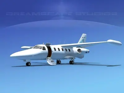 Dreamscape AT-48 Jet Executive V08 3D model