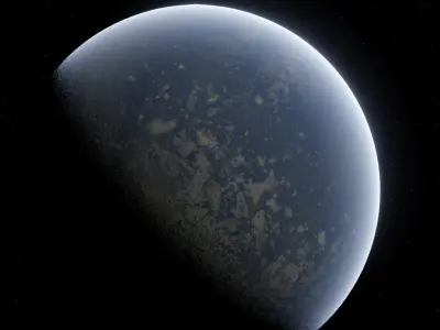Planet 8K Texture Space Ready to game Low-poly 3D model