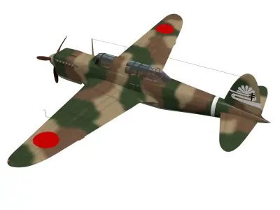 Ki32 Type 98 Light Bomber Mary 3D model