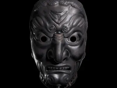 Jikokuten Samurai Mask 3D model