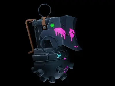 Jinx grenade Free low-poly 3D model