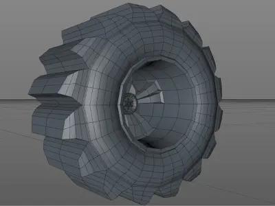 Tires set -Monster Truck- Pneumatici Free low-poly 3D model