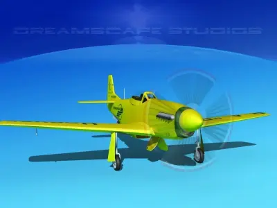 P-51 Mustang Sport Bob Hoover 3D model