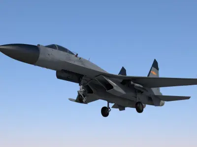 J11 Fighter Plane 3D model