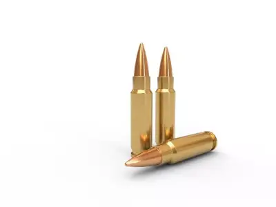 57x28mm FN Ammo Low-poly 3D model