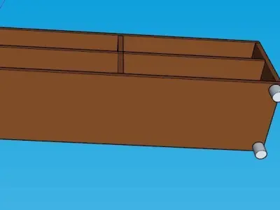 Basic TV Stand Free 3D model
