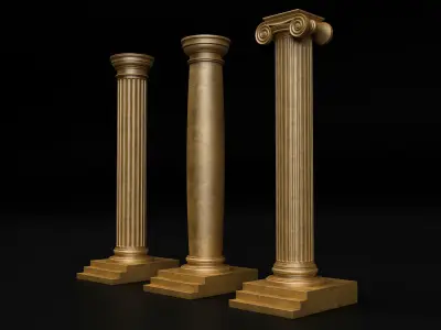 Antique Column 3D model