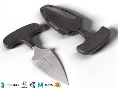 Cold Steel Safe Maker Dagger Low-poly 3D model