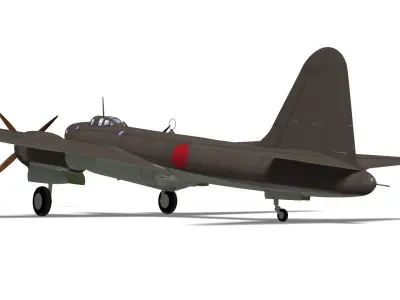 Tachikawa Ki74 Patsy 3D model