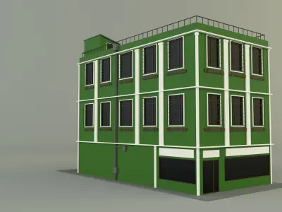 green building 65 3D model