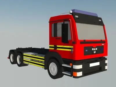 Track MAN Free low-poly 3D model