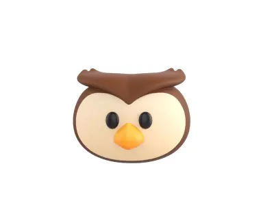 Prop160 Owl Head 3D model