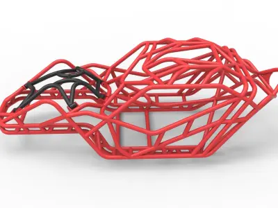 Full-size Frame model of bouncer buggy 3D model