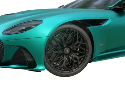 Aston Martin DBS Superleggera Low-poly 3D model