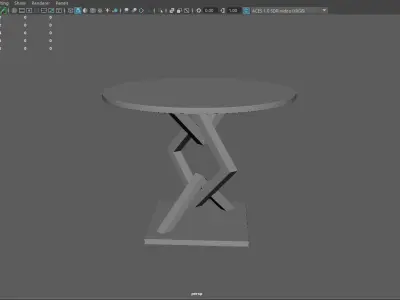 Gorgeous Artistic Design Steel Table Legs  for Home Free low-poly 3D model