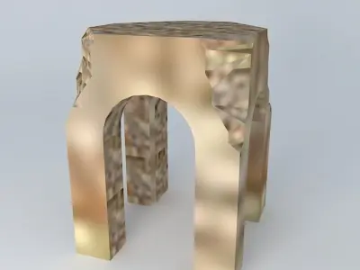 Roman arch of Caparra Guijo de Granadilla Free 3D model