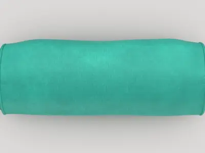 Bolster Cushion 03 Green 3D model