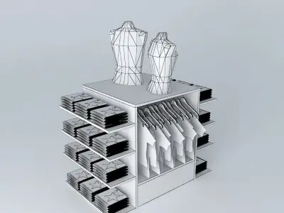 01 exhibitor white Free 3D model
