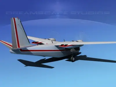 Rockwell Aero Commander 560 V01 3D model