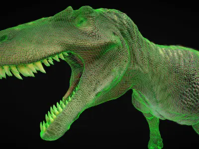 Torvosaurus Low-poly 3D model