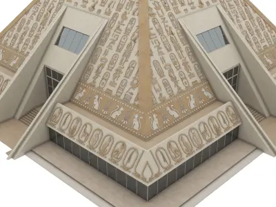 Futuristic Egyptian Pyramids - 001 3D model