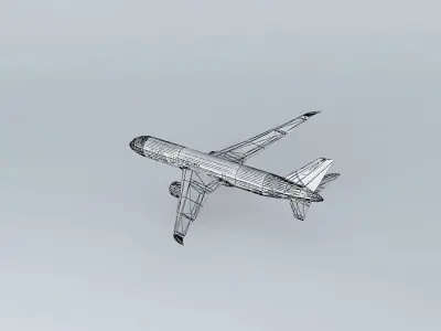 Boeing 787 800 Blue Gamma Taking Off with interior Free 3D model