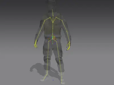 Soldier Outfit - Marvelous Designer Project 3D model