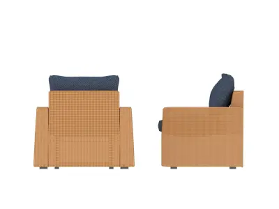 Set of garden furniture 3D model