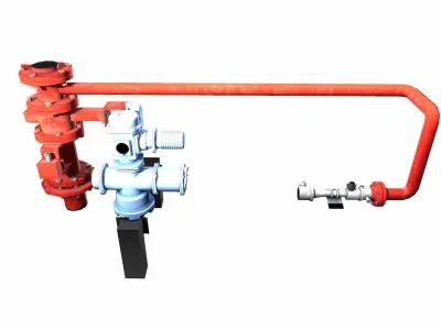 HVLR Pipe Low-poly 3D model