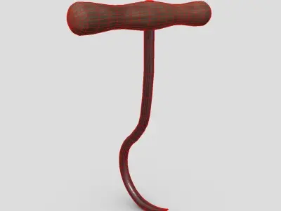 Meat Hook 6 Low-poly 3D model
