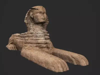 Egypt Great Sphinx Low-poly 3D model