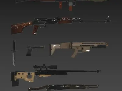 Weapon Pack 1 3D model