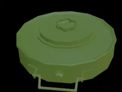 Low Poly Explosives Low-poly 3D model