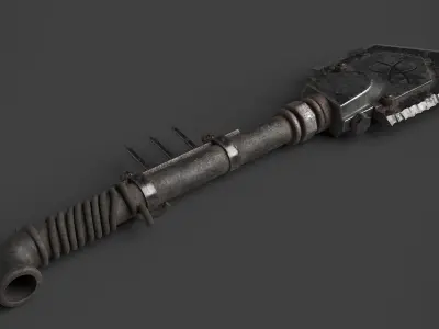 Modifiable Strike Weapon 18 Low-poly 3D model