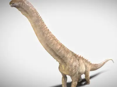 Alamosaurus The Titan of North America Low-poly 3D model