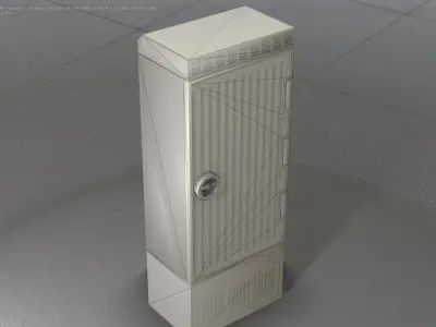 Electrical Distribution Cabinet 168 Low-poly 3D model