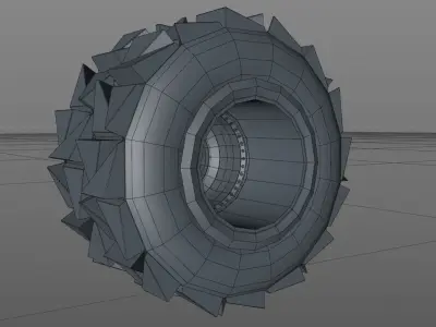 Tires set -Monster Truck- Pneumatici Free low-poly 3D model