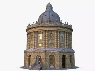Oxford England Library 3D model
