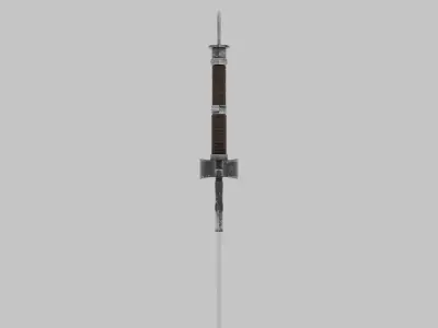 Witcher Sword Low-poly 3D model