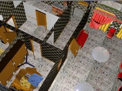 House from home and abroad is equipped 3D model