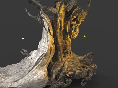 Taxus baccata Tree corpses 3D model