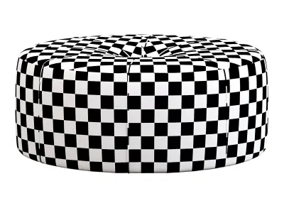 Ferris Oval Ottoman Free low-poly 3D model