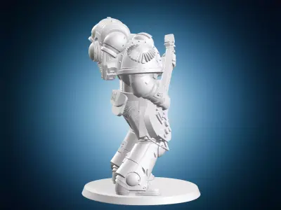Marine Guitar Player 3D print model